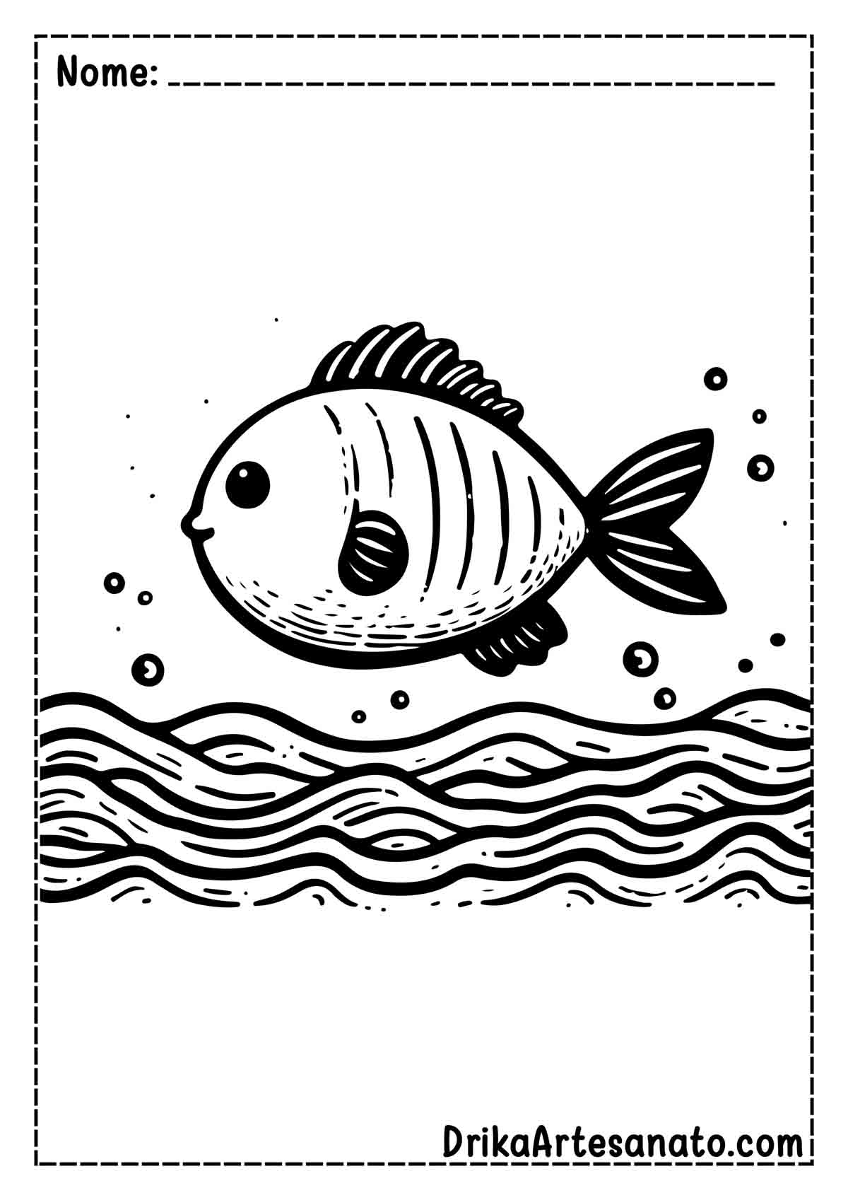 Desenho de Peixe para Colorir