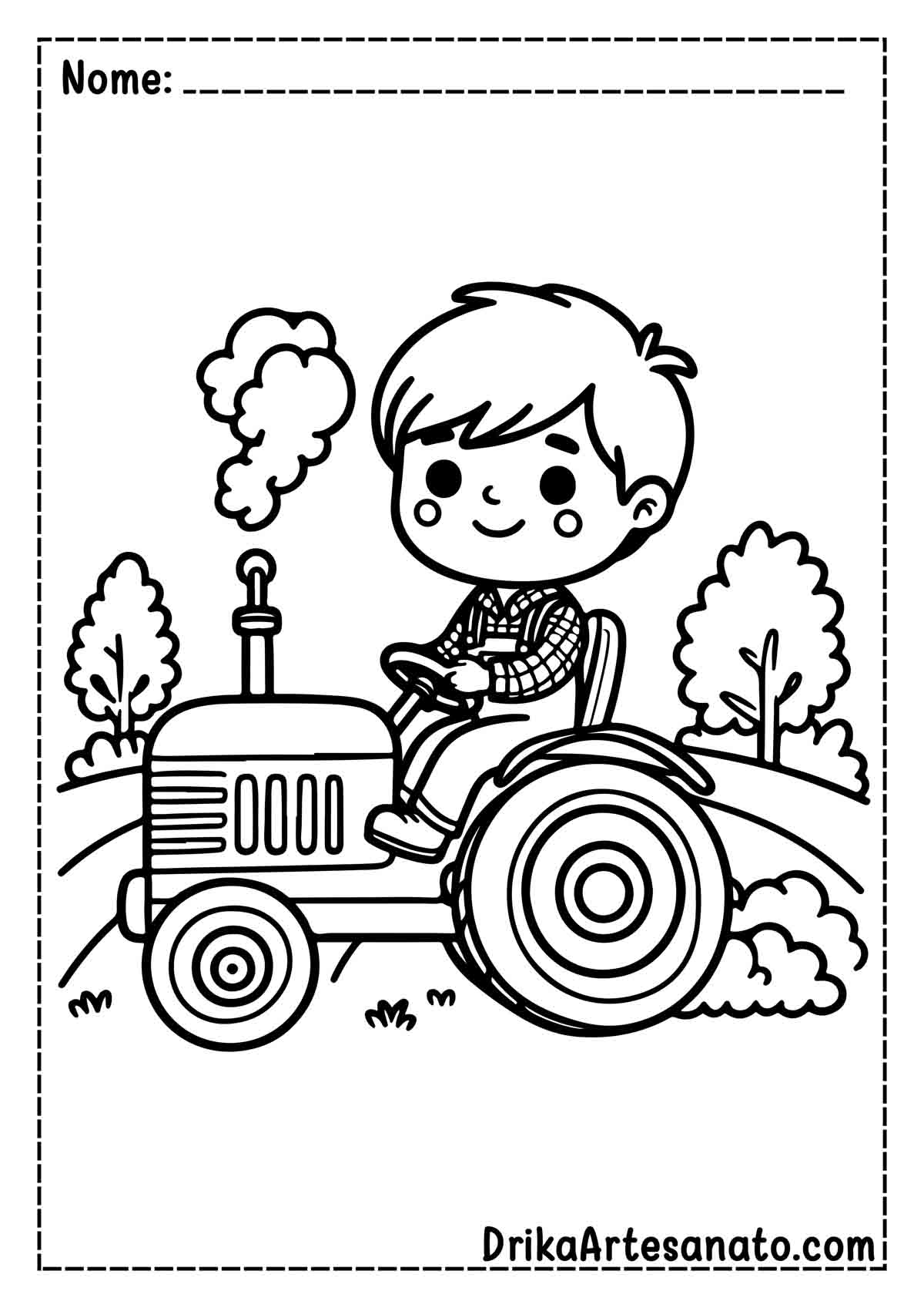50 Desenhos De Trator Para Colorir Gr tis Em PDF