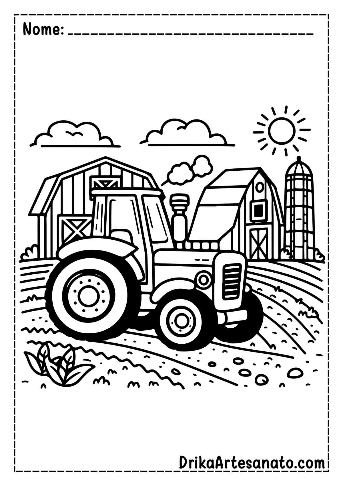 50 Desenhos De Trator Para Colorir Gr tis Em PDF
