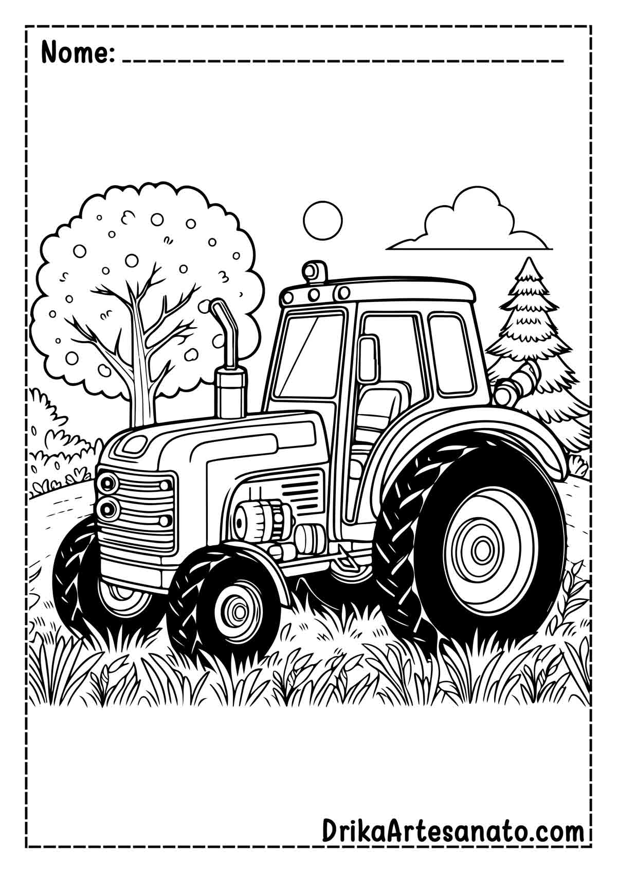50 Desenhos De Trator Para Colorir Gr tis Em PDF