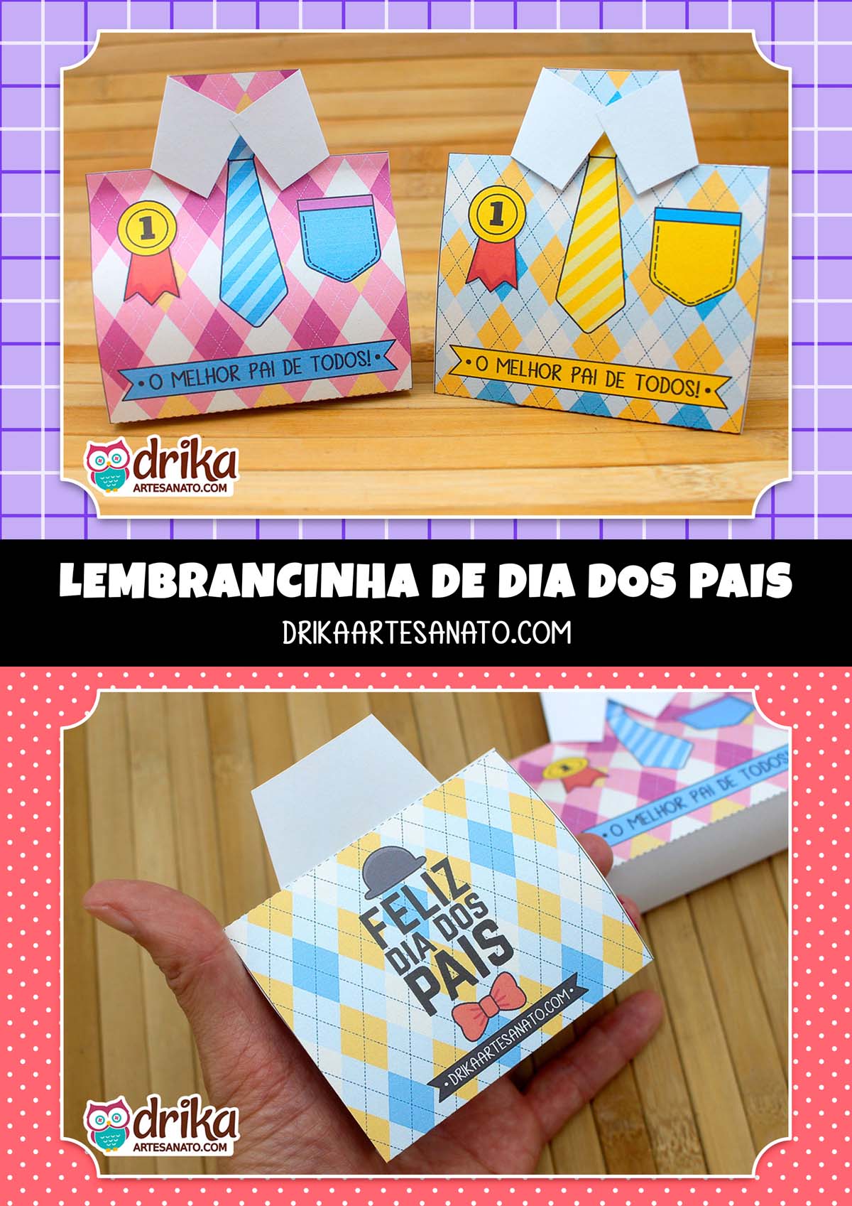 Baixe Agora e Crie uma Lembrancinha Especial para os Pais