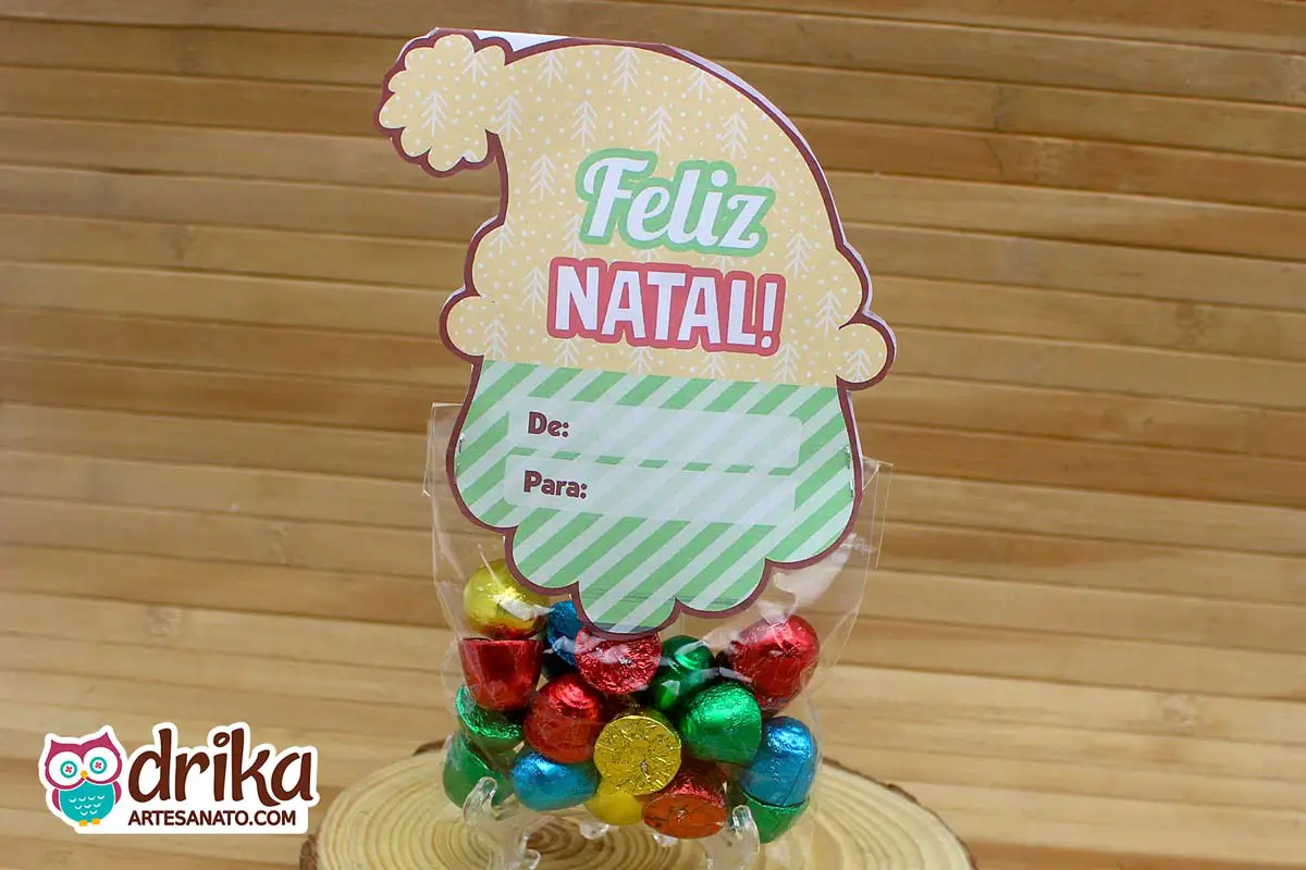 Lapela de Natal para Imprimir: Uma Lembrancinha de Natal Simples e Encantadora