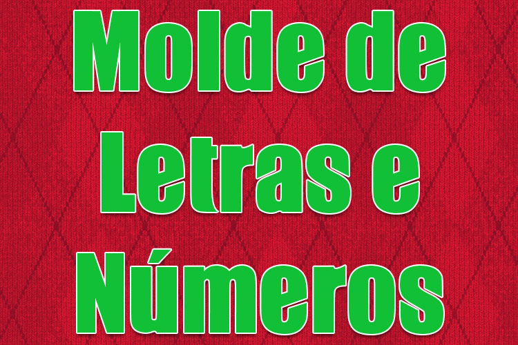 Molde de Letras e Números Fonte Gabo para Baixar em PDF