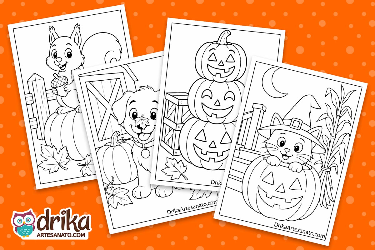 Pumpkin Patch and Autumn Harvest Coloring Pages for Kids (20 Free Printables)