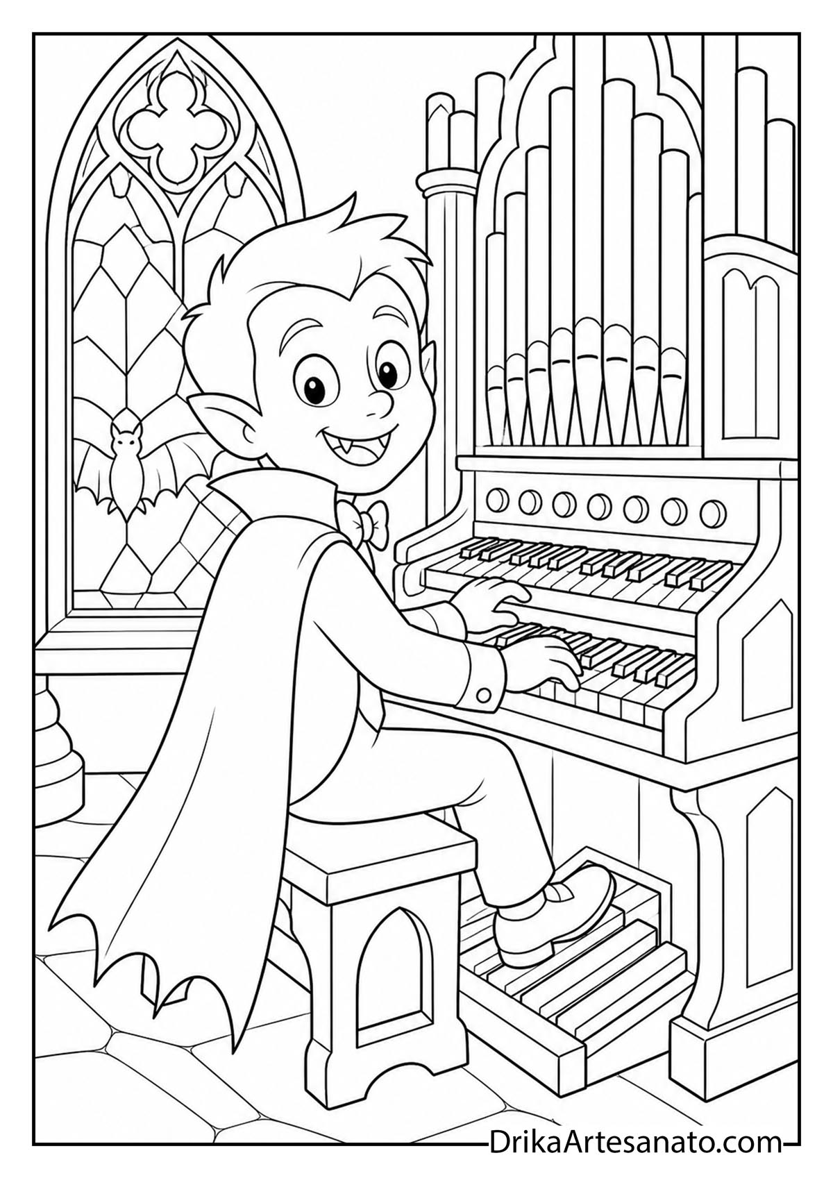 Cartoon Packing Stack Cute Cartoon Vampire Coloring Pages for Kids (20 Free Printables)